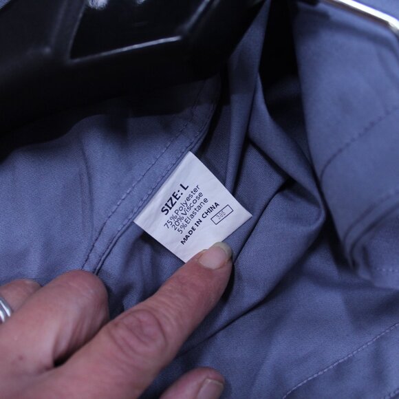 Stylish Gray Short Sleeve Button Down Shirt - Picture 8 of 8